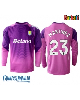 Aston Villa Emiliano Martinez #23 Portarii Tricou Fotbal Replică 2025-26 Barbati Treilea Mâneci Lungi